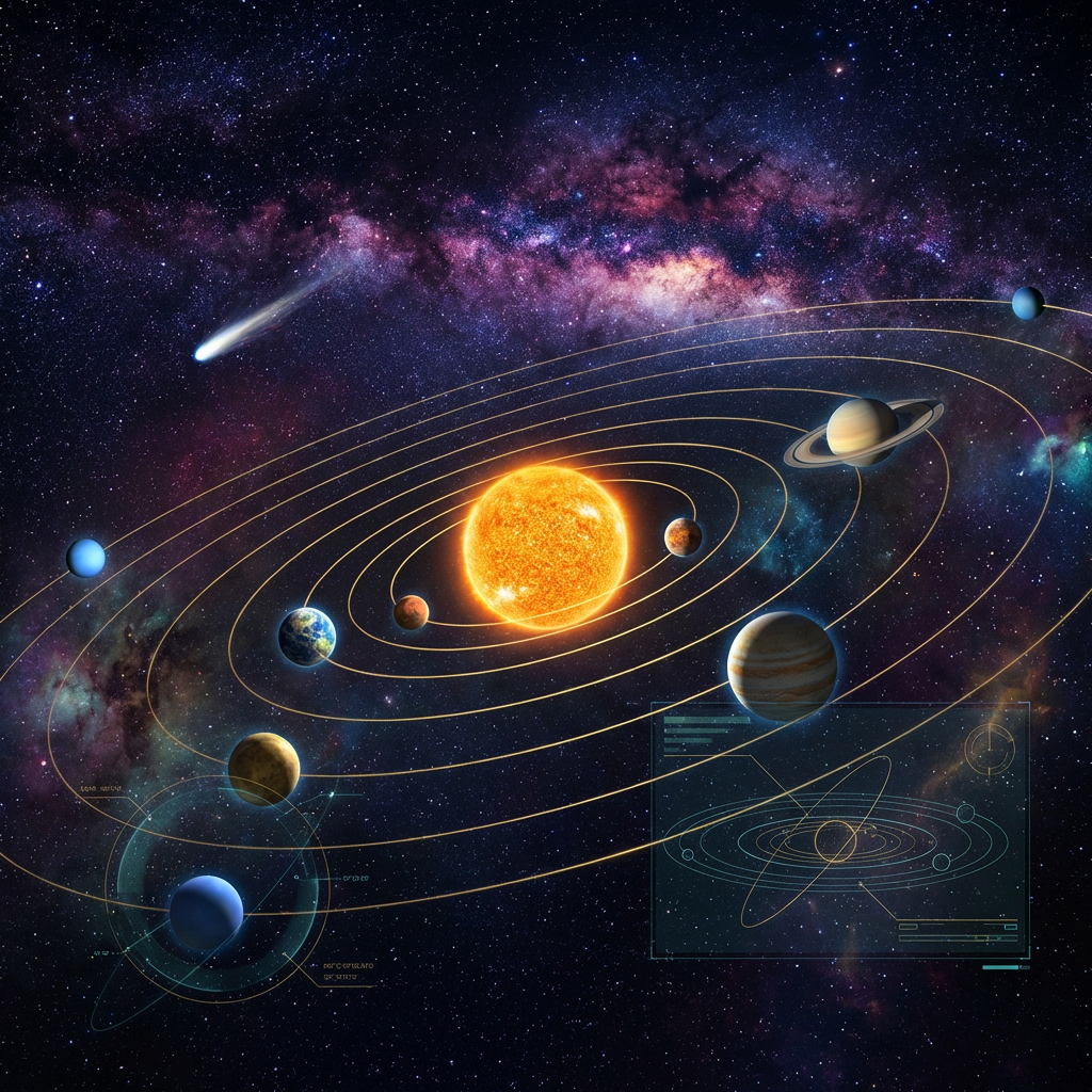 Live Universe MAX portal showing real-time space telescope feeds with interactive solar system map